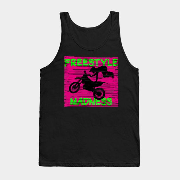 Dirt Bike Freestyle Madness Tank Top by Z1